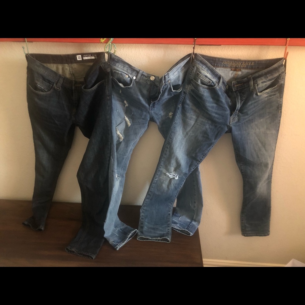3 pairs of 30x30 men’s jeans